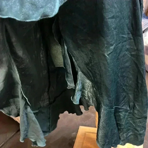 Lulus Green Satin Dress Wrapped up in love Size S - Picture 5 of 8